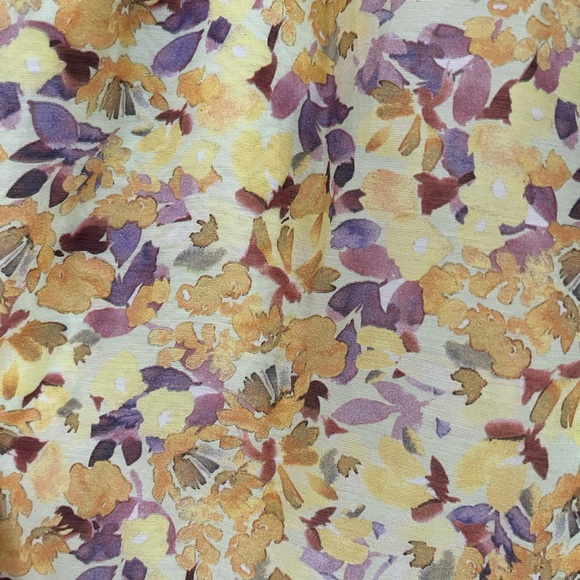 Anthropologie x Current Air floral watercolor print blouse size small romantic - Picture 10 of 17